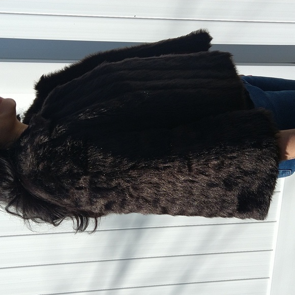 Vintage faux fur, size 12, brown - Picture 2 of 6